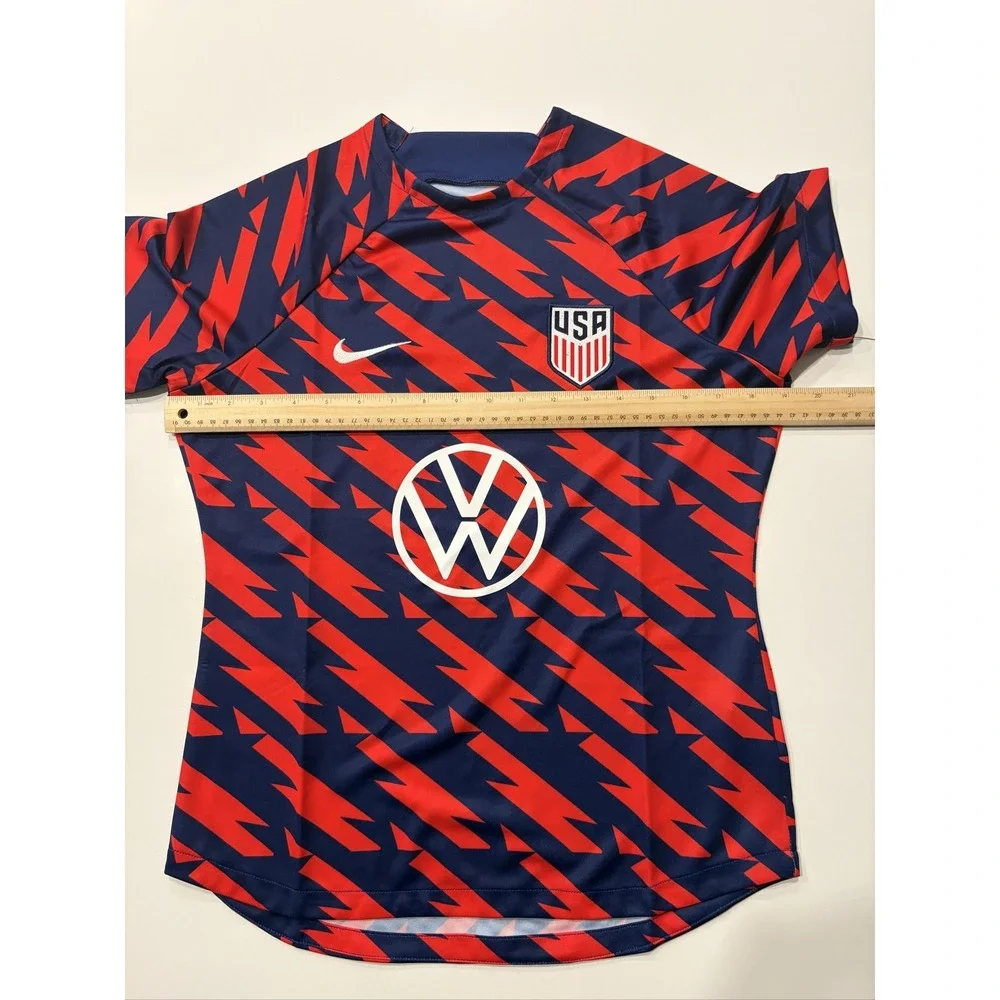 Nike USA Soccer Jersey Womens S Navy Blue Red Dri-FIT DR5046-688
